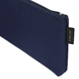 Delfonics Mareku Flat Pen Case - Dark Blue, corner