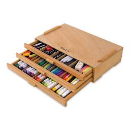 Blick 3-Drawer Pastel Organizer (drawers open with supplies, not included)