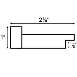 Blick Rustic Barnwood Frames, rabbet dimensions