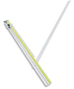 Fletcher 2200 Professional Mat Cutting System - Angled view of Right Squaring Edge, sold separately