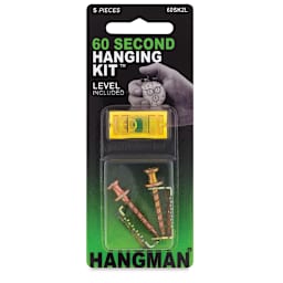 Hangman 60 Second Hanging Kit - Front of blister package of 5 Piece Kit 