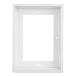 Ampersand Floaterframe - Thin, White, 5" x 7", 7/8", front view