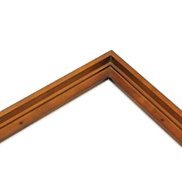 Ampersand Floaterframe - Bold, Walnut, 12" x 16", 7/8", corner close-up