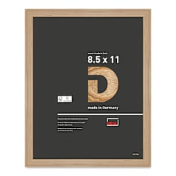 Deha Design Fontana Wood Frame - with Easel Back, Natural Oak, 8-1/2" x 11"