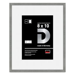 Deha Design Tribeca Frame - Gray, 8" x 10", 5" x 7" Mat with Easel Back