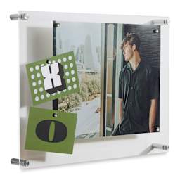 Wexel Art Easy Change Memo Board  - 14" x 19", Silver Hardware