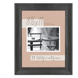 MCS Classic Edge Frame - 8-1/2" x 11", Black, with Easel Back