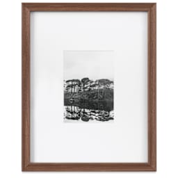 Blick Theo Frame with Mat - Walnut, 11" x 14" front