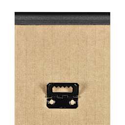 MCS Large Format Matte Poster Frame - 18" x 24" x 5/32", Black showing carboard back and hook