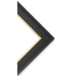 Blick Simplon Frame with Liner - 8" x 10" x 5/16", Black/Gold