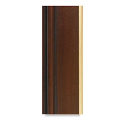 Blick Simplon Plein Air Frames with Liners - Closeup of section of Walnut Frame with Gold Liner