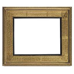 Blick Simplon Plein Air Frames with Liners - Front view of Gold Crackle Frame with Black Liner