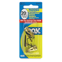 OOK Padded Hanger Pack - 20 lb Capacity, Pkg of 3