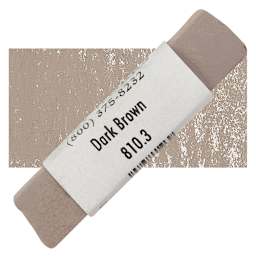 Great American Handmade Pastel - SOM Dark Brown 3, 810.3 pastel and swatch