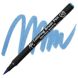 Sakura Koi Coloring Brush Pen - Aqua Blue pen and swatch