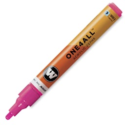 Molotow One4All Acrylic Marker - 4 mm Tip, Neon Pink Fluorescent, Bullet Tip