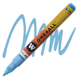 Molotow One4All Acrylic Marker - 1.5 mm Tip, Ceramic Light Pastel marker and swatch