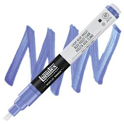 Liquitex Paint Marker - Light Blue Violet, 2mm Tip marker and swatch