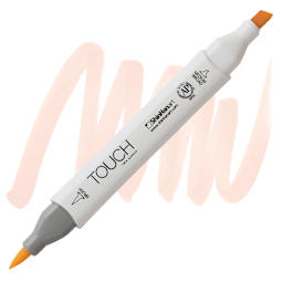 Shinhan Touch Twin Brush Marker - Pale Cream marker and swatch
