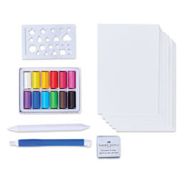 Faber-Castell Goldfaber Studio Soft Pastels - Beginner Kit, Set of 12 (set contents)