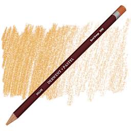 Derwent Pastel Pencil - Burnt Orange pencil and swatch