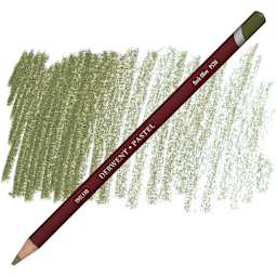 Derwent Pastel Pencil - Dark Olive pencil and swatch