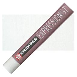 Sakura Cray-Pas Expressionist Oil Pastel - White oil pastel and swatch
