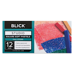 Blick Studio Pastel Set - Assorted Colors, Set of 12, in packaging