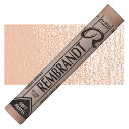 Rembrandt Soft Pastel - Light Red Oxide 339.7 pastel and swatch