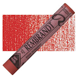 Rembrandt Soft Pastel - Permanent Red 372.5 pastel and swatch