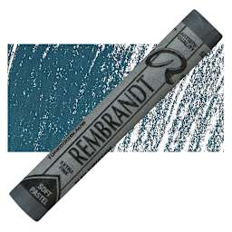 Rembrandt Soft Pastel - Turquoise Blue 522.2 pastel and swatch