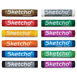 Prang Gallery Sketcho Oil Pastel Crayons - Assorted Colors, Set of 12