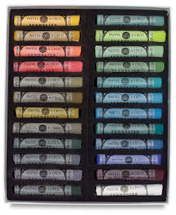Sennelier Soft Pastels - Set of 24, Landscape Colors (set contents in box)