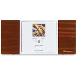 Sennelier Soft Pastels - Set of 50, Assorted Colors, Wood Box (front of box)