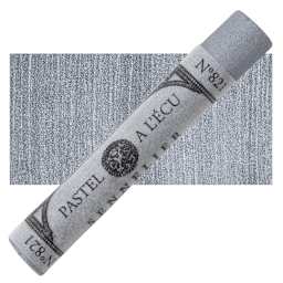 Sennelier Soft Pastel - Iridescent Silver 821 pastel and swatch