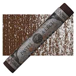 Sennelier Soft Pastel - Black Brown 002 pastel and swatch