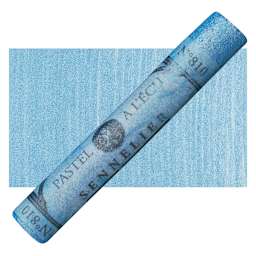 Sennelier Soft Pastel - Iridescent Cerulean Blue pastel and swatch