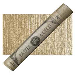 Sennelier Soft Pastel - Iridescent Raw Umber pastel and swatch