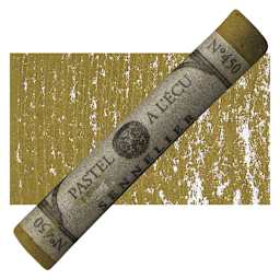 Sennelier Soft Pastel - Olive Grey 450 pastel and swatch