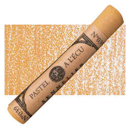 Sennelier Soft Pastel - Orange Lead pastel and swatch