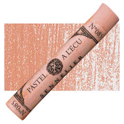 Sennelier Soft Pastel - Vermilion 085 pastel and swatch