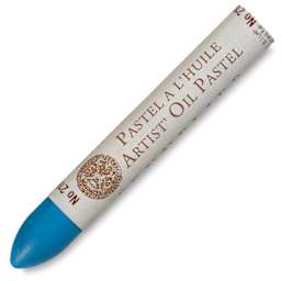 Sennelier Oil Pastels - Single Celestial Blue Pastel at angle
