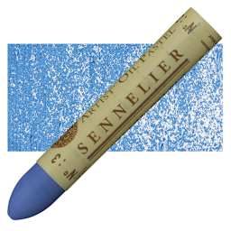 Sennelier Oil Pastel - Cerulean Blue oil pastel and swatch