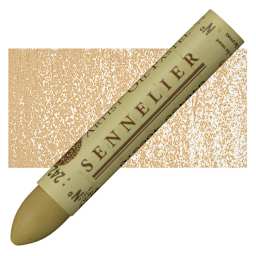 Sennelier Oil Pastel - Chrome Brown oil pastel and swatch