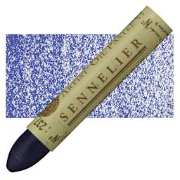 Sennelier Oil Pastel - French Ultramarine Blue oil pastel and swatch