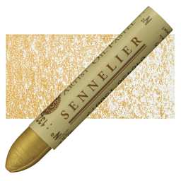 Sennelier Oil Pastel - Golden Pearl oil pastel and swatch