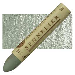 Sennelier Oil Pastel - Grey Green oil pastel and swatch