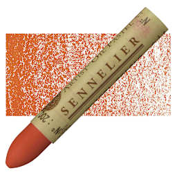 Sennelier Oil Pastel - Mandarin oil pastel and swatch
