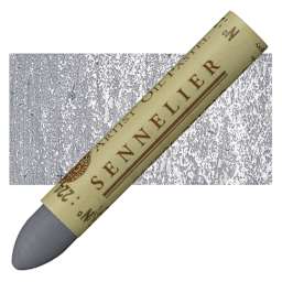 Sennelier Oil Pastel - Medium Gray oil pastel and swatch