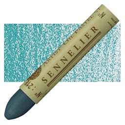 Sennelier Oil Pastel - Prussian Green oil pastel and swatch